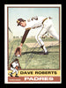Dave Roberts Autographed 1976 O-Pee-Chee Card #107 San Diego Padres SKU #169440