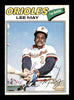 Lee May Autographed 1977 O-Pee-Chee Card #125 Baltimore Orioles SKU #169508