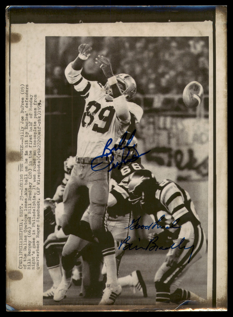 Billy Joe Dupree & Bill Bradley Autographed 8x11 AP Photo SKU #185470