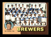 Lafayette Currence Autographed 1975 Topps Team Card #384 Milwaukee Brewers SKU #168451
