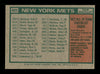Roy McMillan Autographed 1975 Topps Team Card #421 New York Mets SKU #168460