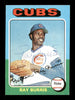 Ray Burris Autographed 1975 Topps Card #566 Chicago Cubs SKU #168506
