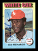 Lee Richards Autographed 1975 Topps Card #653 Chicago White Sox SKU #168549