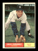 Chico Fernandez Autographed 1961 Topps Card #112 Detroit Tigers SKU #169761