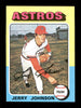 Jerry Johnson Autographed 1975 Topps Mini Card #218 Houston Astros SKU #168611