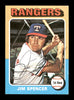 Jim Spencer Autographed 1975 Topps Mini Card #387 Texas Rangers SKU #168639