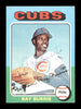 Ray Burris Autographed 1975 Topps Mini Card #566 Chicago Cubs SKU #168671