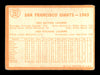 Billy O'Dell Autographed 1964 Topps Checklist Card #257 San Francisco Giants SKU #170271