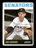 Jim Hannan Autographed 1964 Topps Card #261 Washington Senators SKU #170273