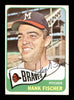 Hank Fischer Autographed 1965 Topps Card #585 Milwaukee Braves SKU #170576
