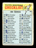 Johnny Klippstein Autographed 1966 Topps Checklist Card #444 Minnesota Twins SKU #170698