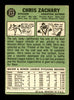 Chris Zachary Autographed 1967 Topps Card #212 Houston Astros SKU #170805