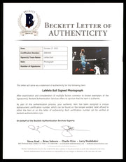 LaMelo Ball Autographed 16x20 Photo Charlotte Hornets Beckett BAS QR Stock #209477