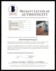 LaMelo Ball Autographed 16x20 Photo Charlotte Hornets Beckett BAS QR Stock #209478