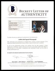 LaMelo Ball Autographed 16x20 Photo Charlotte Hornets Beckett BAS QR Stock #209479