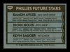 Ramon Aviles & Kevin Saucier Autographed 1980 Topps Rookie Card #682 Philadelphia Phillies SKU #166391