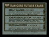 Brian Allard & Jerry Don Gleaton Autographed 1980 Topps Rookie Card #673 Texas Rangers SKU #166397