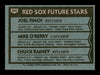 Joel Finch & Chuck Rainey Autographed 1980 Topps Rookie Card #662 Boston Red Sox SKU #166406