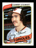 Sammy Stewart Autographed 1980 Topps Card #119 Baltimore Orioles SKU #166466