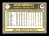 Julio Gonzalez Autographed 1981 Fleer Card #73 Houston Astros SKU #166512