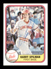 Harry Spilman Autographed 1981 Fleer Card #209 Cincinnati Reds SKU #166527