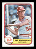 Paul Householder Autographed 1981 Fleer Rookie Card #217 Cincinnati Reds SKU #166531