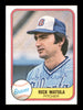 Rick Matula Autographed 1981 Fleer Card #263 Atlanta Braves SKU #166540