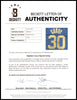 Golden State Warriors Stephen Curry Autographed Blue Jordan Statement Edition Jersey Size 48 Beckett BAS QR Stock #216024