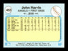 John Harris Autographed 1982 Fleer Card #463 California Angels SKU #166627
