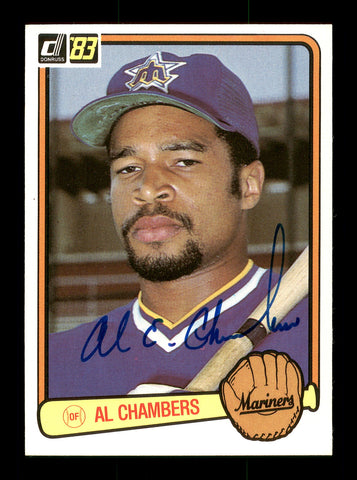 Al Chambers Autographed 1983 Donruss Card #649 Seattle Mariners SKU #166707