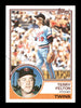 Terry Felton Autographed 1983 Topps Card #181 Minnesota Twins SKU #166721