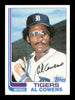 Al Cowens Autographed 1982 Topps Card #575 Detroit Tigers SKU #166770