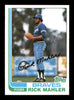 Rick Mahler Autographed 1982 Topps Card #579 Atlanta Braves SKU #166773
