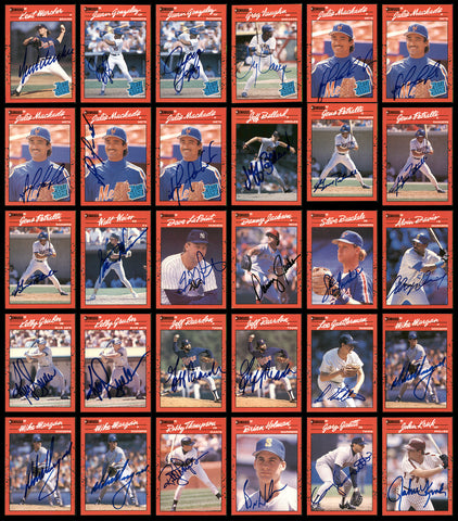1990 Donruss Baseball Autographed Cards Lot Of 235 SKU #185582