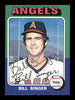 Bill Singer Autographed 1975 O-Pee-Chee Card #40 California Angels SKU #169370