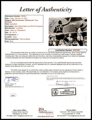 Wilt Chamberlain, Bill Russell & Tom Heinsohn Autographed Framed 16x20 Photo JSA #XX57681