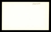 Stanley Poreda Autographed 3x5 Index Card "Very Sincerely" SKU #186880