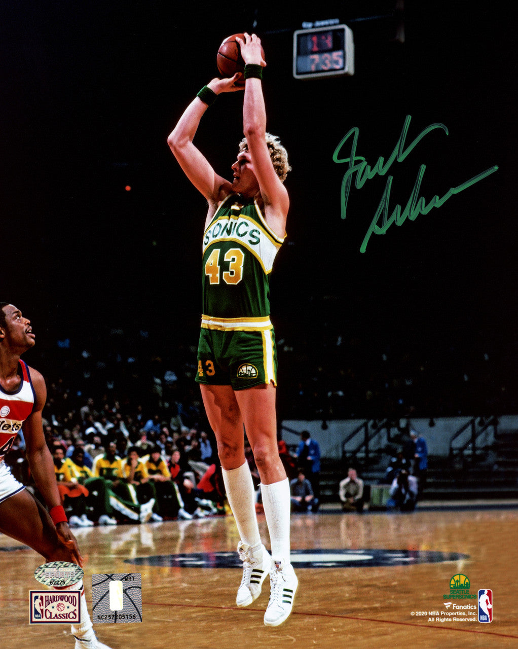 Jack Sikma Autographed 8x10 Photo Seattle Supersonics MCS Holo Stock #256905