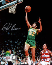 Downtown Fred Brown Autographed 8x10 Photo Seattle Supersonics MCS Holo Stock #256906
