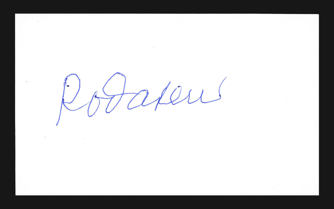 Rod Carew Autographed 3x5 Index Card Minnesota Twins Stock #185908