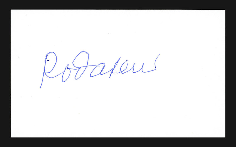 Rod Carew Autographed 3x5 Index Card Minnesota Twins Stock #185908
