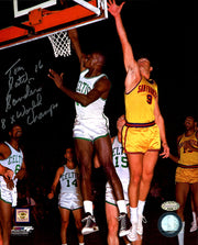 Tom Satch Sanders Autographed 8X10 Photo Boston Celtics "8x World Champs" MCS Holo Stock #209009