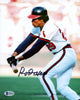 Rod Carew Autographed 8x10 Photo California Angels Signed In Black Beckett BAS Stock #185960