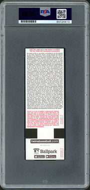 Julio Rodriguez Autographed MLB Debut Ticket 4/8/22 Seattle Mariners Mascot Picture In Teal PSA/DNA Stock #209770