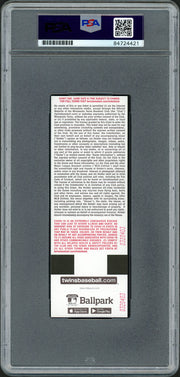Julio Rodriguez Autographed MLB Debut Ticket 4/8/22 Seattle Mariners Stadium Picture In Teal PSA/DNA Stock #209771