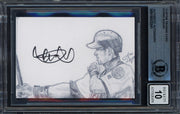 Ichiro Suzuki Autographed 2025 Hall of Fame Card Seattle Mariners Artist Jose Ceja #/51 Auto Grade Gem Mint 10 Beckett BAS Stock #262413