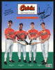 Frank Robinson Autographed Game Program Baltimore Orioles Slight Smudging Beckett BAS Stock #197449