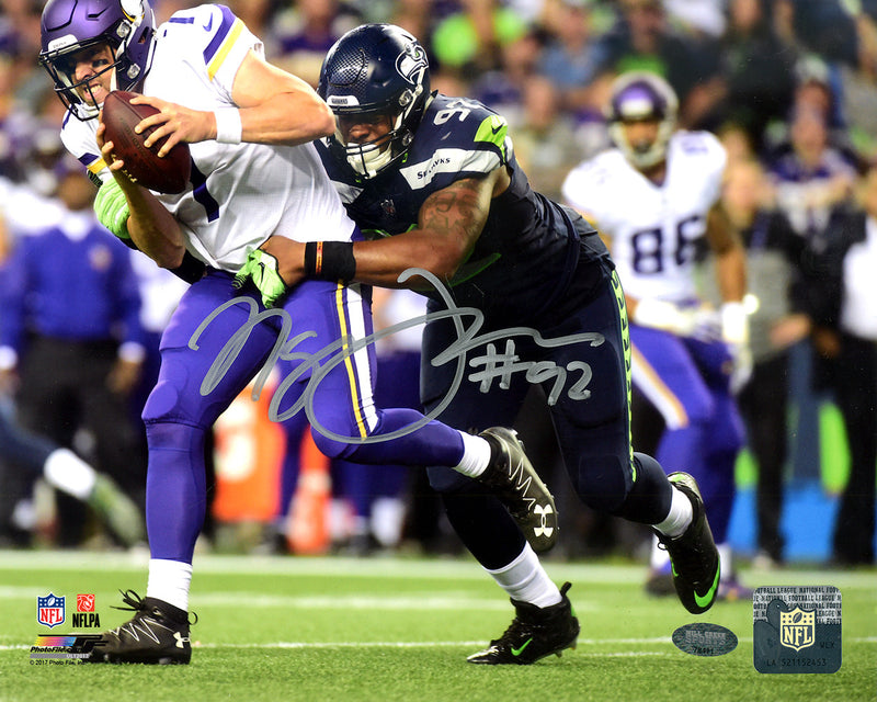 Nazair Naz Jones Autographed 8x10 Photo Seattle Seahawks In Silver MCS Holo Stock #124663