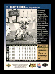 Elroy Crazylegs Hirsch Autographed 1997 Upper Deck Legends Card #39 Los Angeles Rams SKU #251068