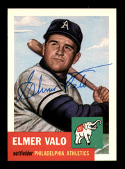 Elmer Valo Autographed 1991 1953 Topps Archives Card #122 Philadelphia A's SKU #251075